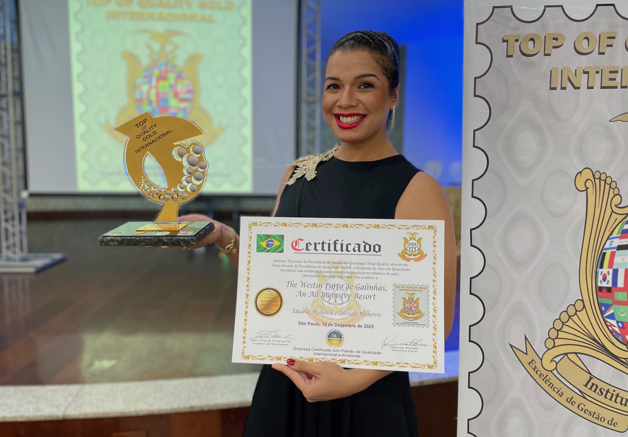 The Westin Porto de Galinhas recebe prêmio de qualidade