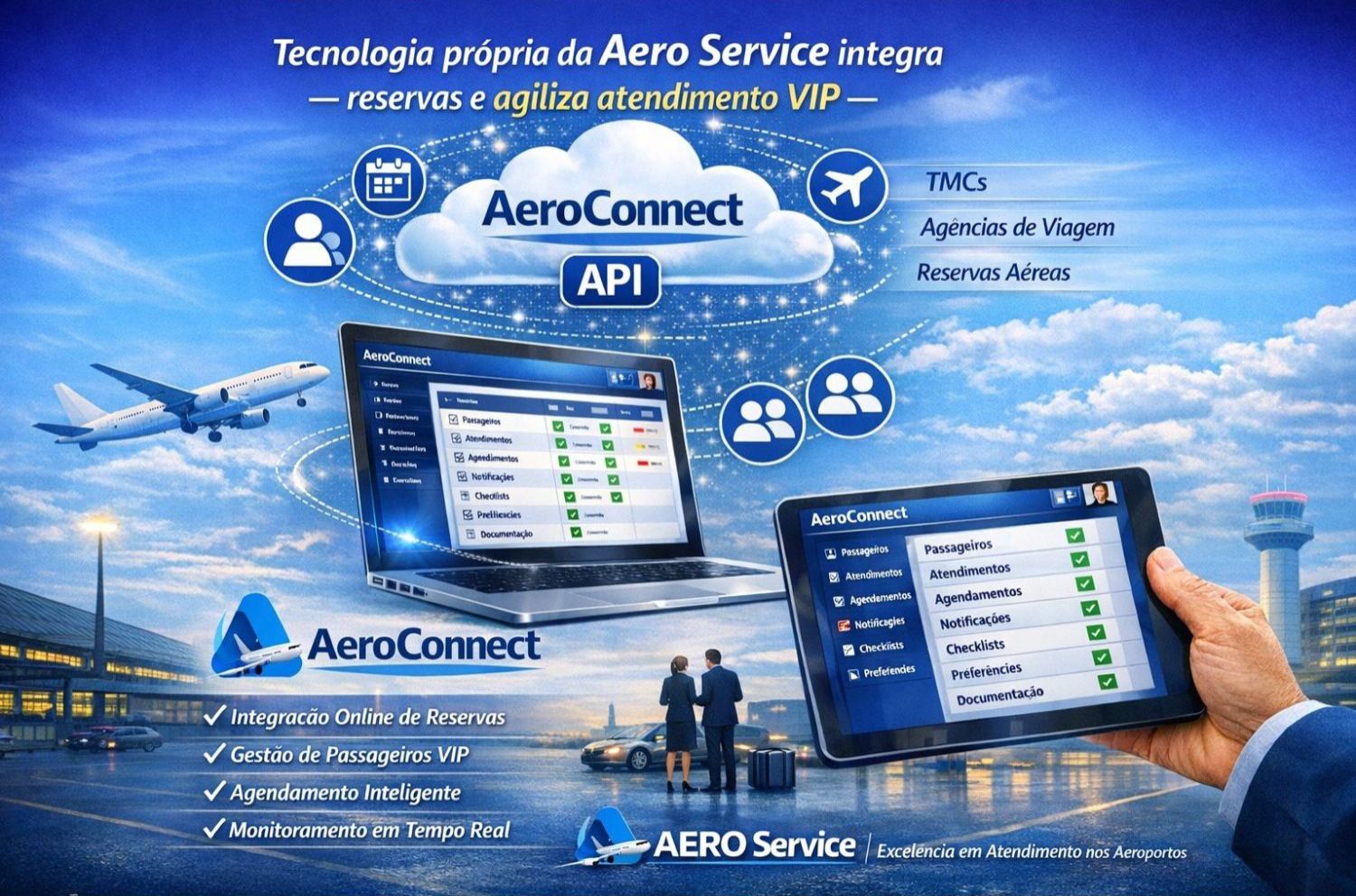 VipPax: tecnologia exclusiva da Aero Service transforma gestão de atendimento aeroportuário