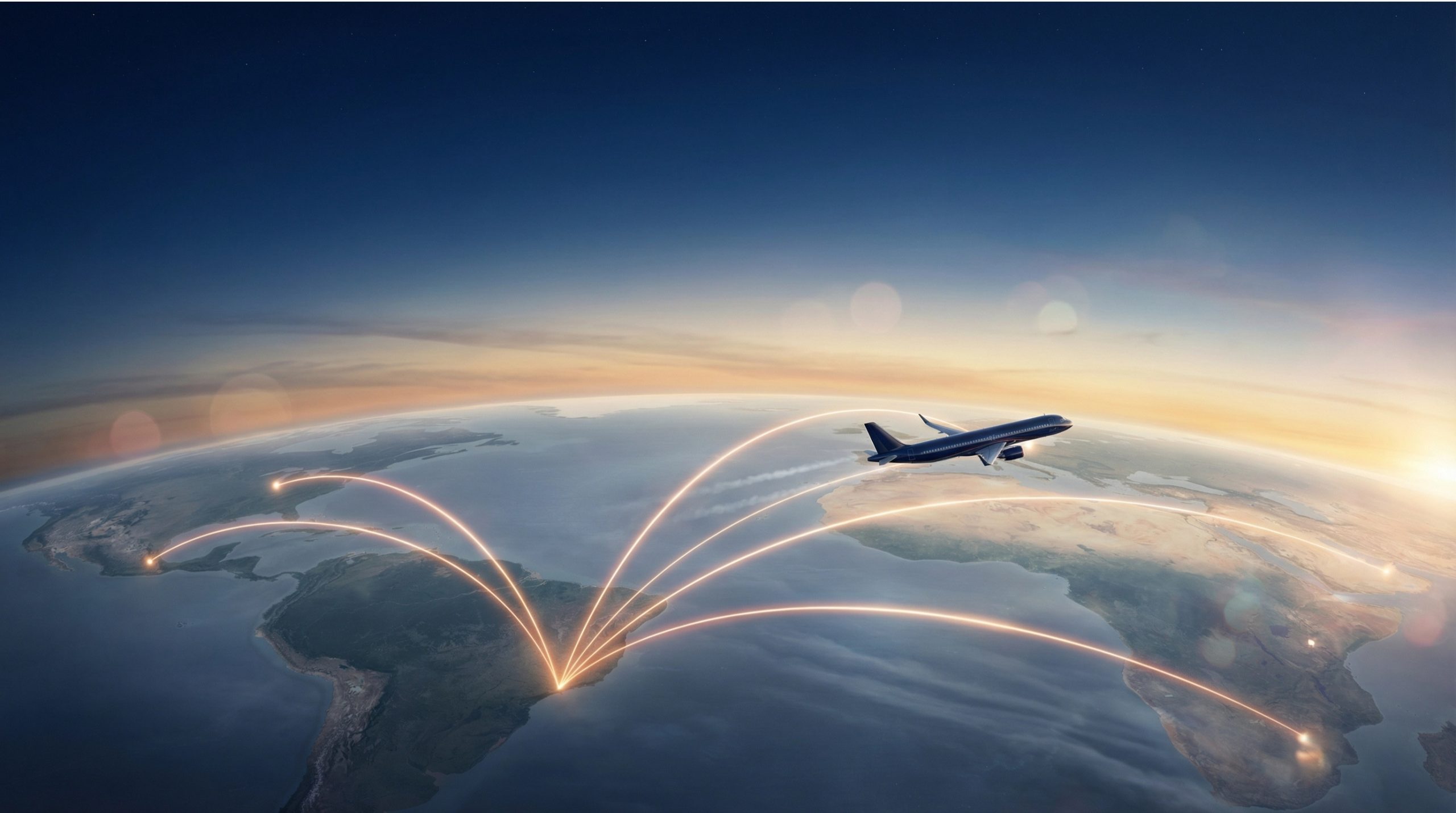 Mapa das novas rotas internacionais para o Brasil em 2026